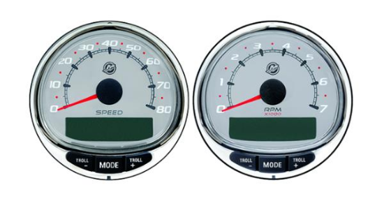 Picture of Mercury-Mercruiser 79-8M0135648 SmartCraft Tach 7K/Speedo 80 MPH Kit Grey Single Engine