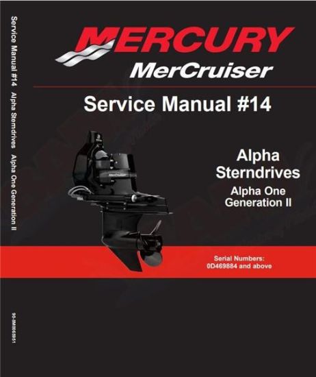 Picture of Mercury-Mercruiser 90-8M0065951 Factory Service Manual #14 Alpha Gen 2 Sterndrives
