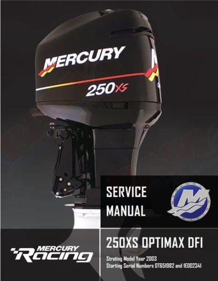 Picture of Mercury Racing 90-843128R01 Factory Service Manual 250XS Optimax