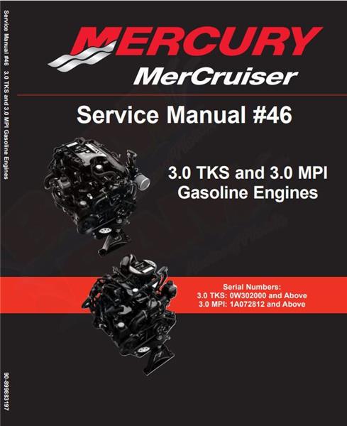 Mercury-Mercruiser 90-899883197 Factory Service Manual 3.0L Engine #46