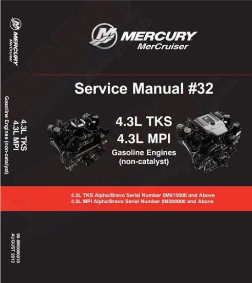 Picture of Mercury-Mercruiser 90-8M0086018 Factory Service Manual, 4.3 TKS MPI Engines
