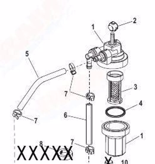 Picture of Mercury Outboard 35-889527A07 Fuel Filter Kit