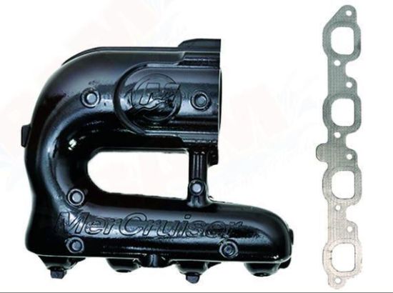 Picture of Mercury-Mercruiser 8M0104212 Exhaust Manifold Port 8.2L EC