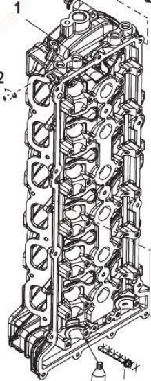 Picture of Mercury Outboard 900-880536A18 Cylinder Head Assembly Complete