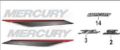 Picture of Mercury Outboard 37-8M0156748 Decal Set Mercury 65-150 HP Top Cowl