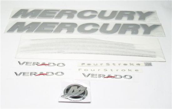 Picture of Mercury Outboard 37-8M0102448 Decal Set Mercury Verado Top Cowl