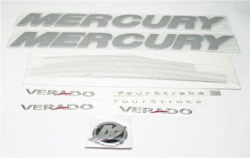 Show details for Mercury Outboard 37-8M0102448 Decal Set Mercury Verado Top Cowl Picture of Mercury Outboard 37-8M0102448 Decal Set Mercury Verado Top Cowl