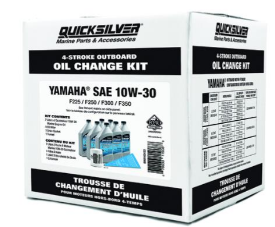 Picture of Mercury-Mercruiser 98-8M0162423 Quicksilver 10W-30 Oil Change Kit Yamaha