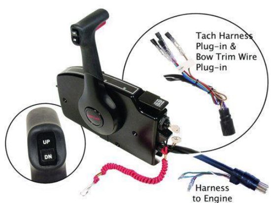 8M0178521 Side Mount Remote Control 8 Pin Traditional w Trim