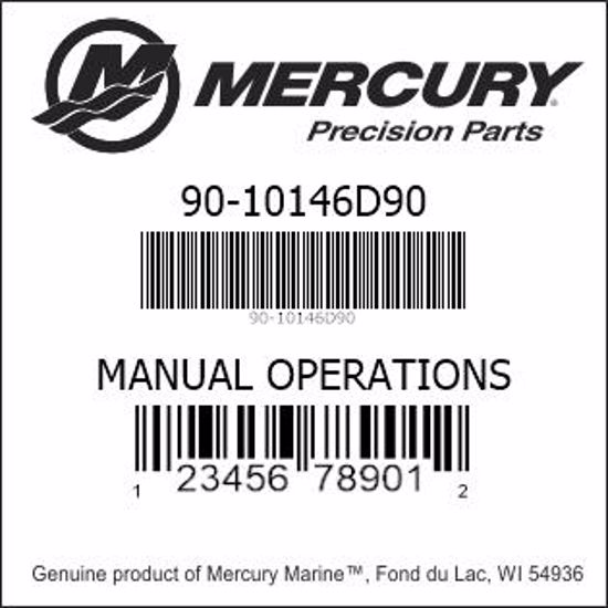 Bar codes for Mercury Marine part number 90-10146D90