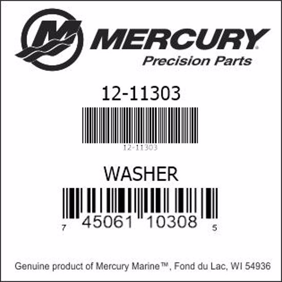 Bar codes for Mercury Marine part number 12-11303