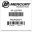 Mercury Marine part number 44-11879M PROPSHAFT Bar codes for Mercury Marine part number 44-11879M