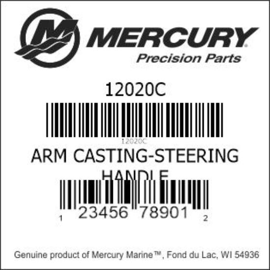 Bar codes for Mercury Marine part number 12020C