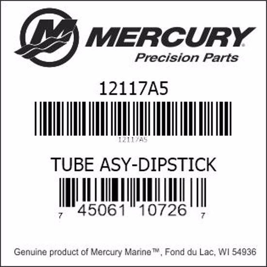Bar codes for Mercury Marine part number 12117A5