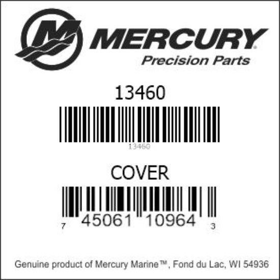 Bar codes for Mercury Marine part number 13460