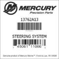 Bar codes for Mercury Marine part number 13762A13