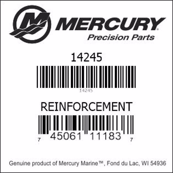 Bar codes for Mercury Marine part number 14245