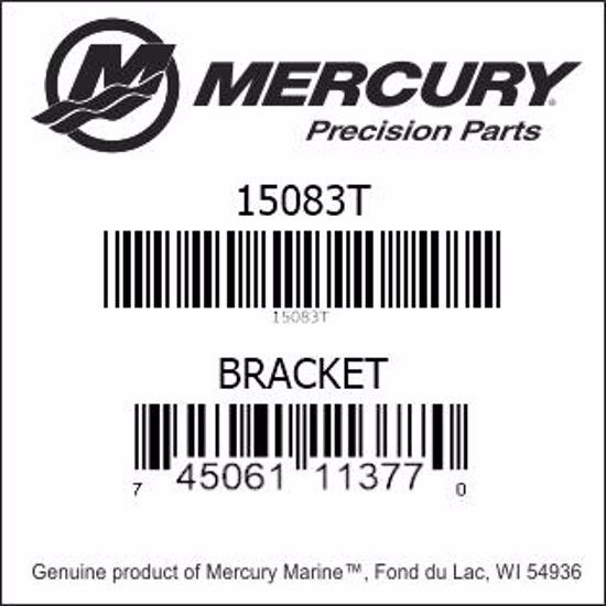 Bar codes for Mercury Marine part number 15083T