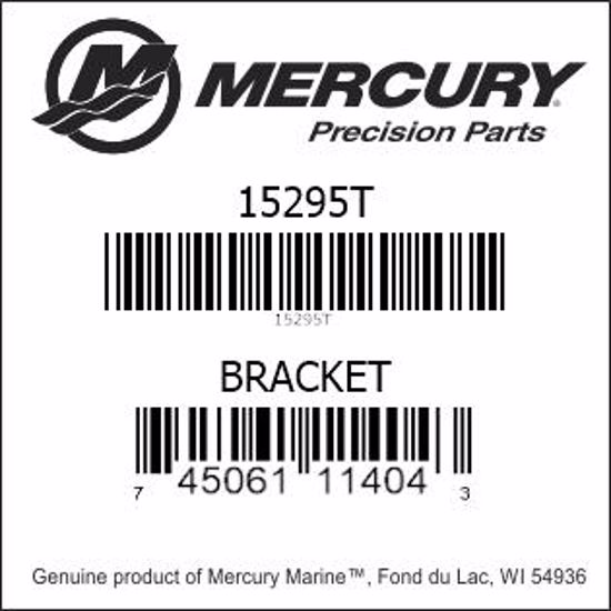 Bar codes for Mercury Marine part number 15295T