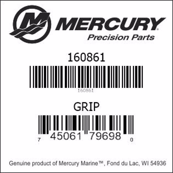 Bar codes for Mercury Marine part number 160861