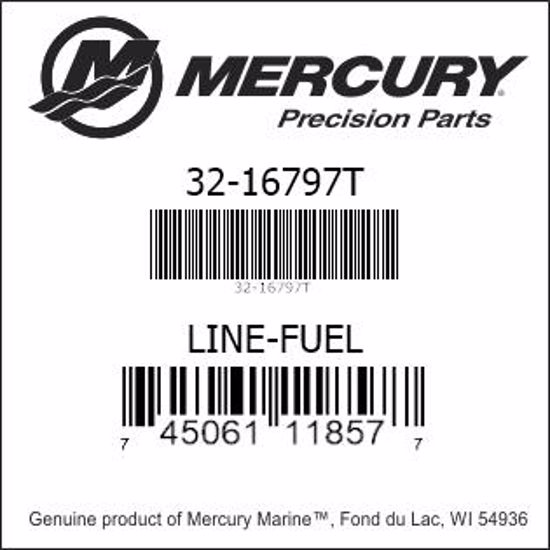Bar codes for Mercury Marine part number 32-16797T