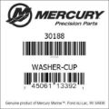 Bar codes for Mercury Marine part number 30188