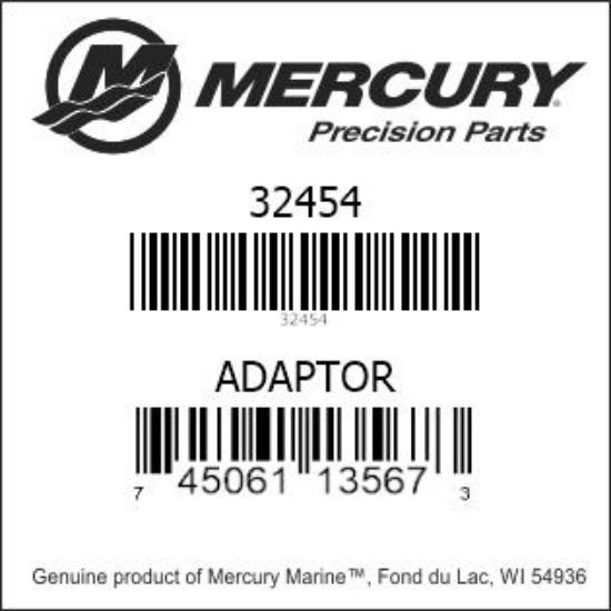 Bar codes for Mercury Marine part number 32454