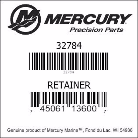 Bar codes for Mercury Marine part number 32784