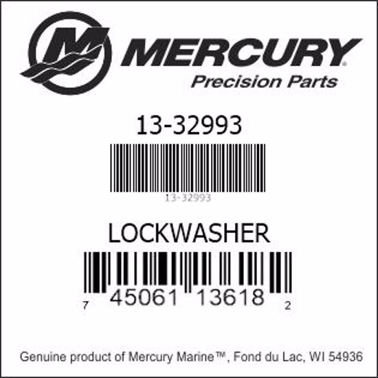 Bar codes for Mercury Marine part number 13-32993