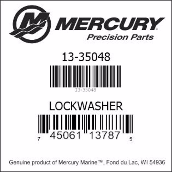 Bar codes for Mercury Marine part number 13-35048
