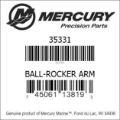 Bar codes for Mercury Marine part number 35331