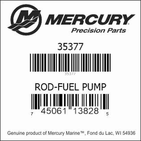 Bar codes for Mercury Marine part number 35377
