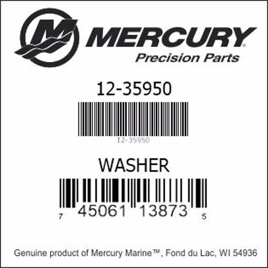 Bar codes for Mercury Marine part number 12-35950