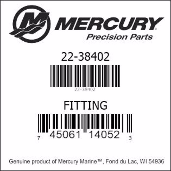 Bar codes for Mercury Marine part number 22-38402