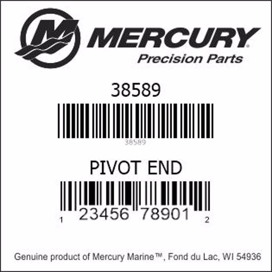Bar codes for Mercury Marine part number 38589