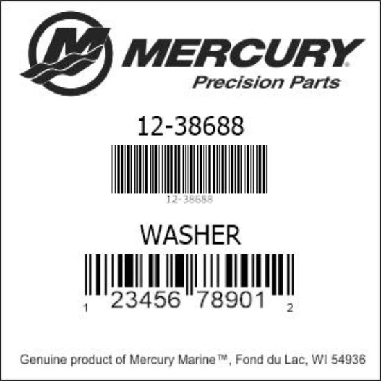 Bar codes for Mercury Marine part number 12-38688