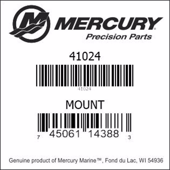 Bar codes for Mercury Marine part number 41024