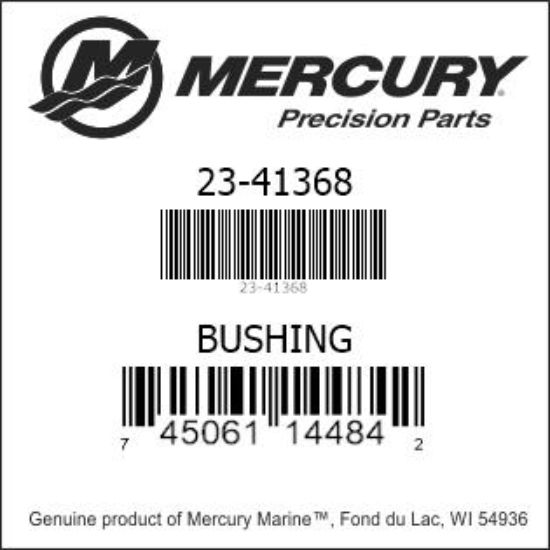 Bar codes for Mercury Marine part number 23-41368