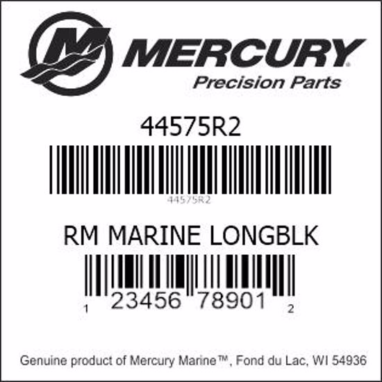 Bar codes for Mercury Marine part number 44575R2