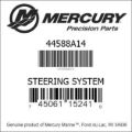 Bar codes for Mercury Marine part number 44588A14