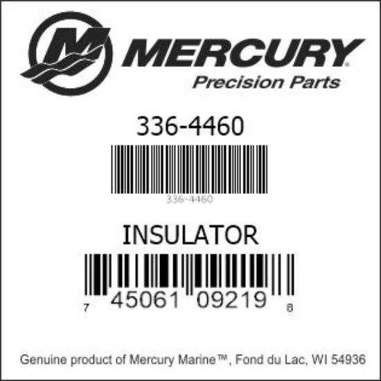 Bar codes for Mercury Marine part number 336-4460