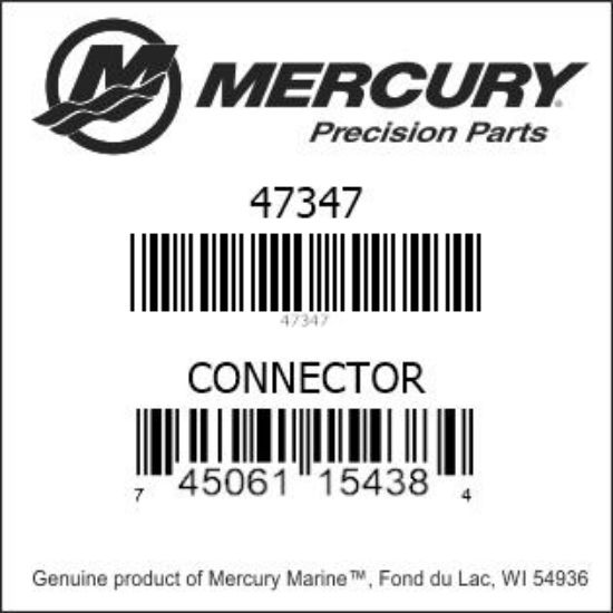 Bar codes for Mercury Marine part number 47347