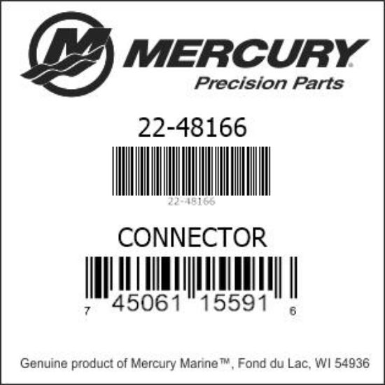 Bar codes for Mercury Marine part number 22-48166
