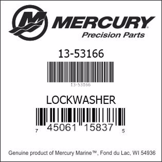 Bar codes for Mercury Marine part number 13-53166