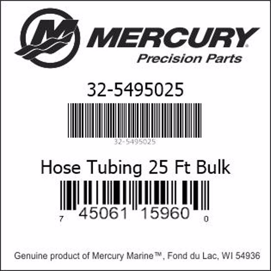 Bar codes for Mercury Marine part number 32-5495025