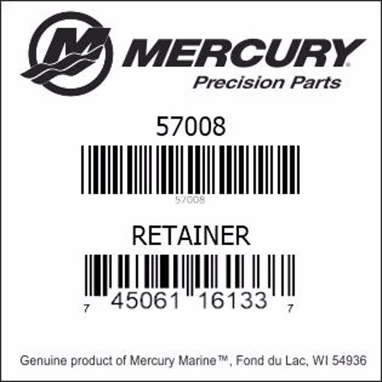 Bar codes for Mercury Marine part number 57008