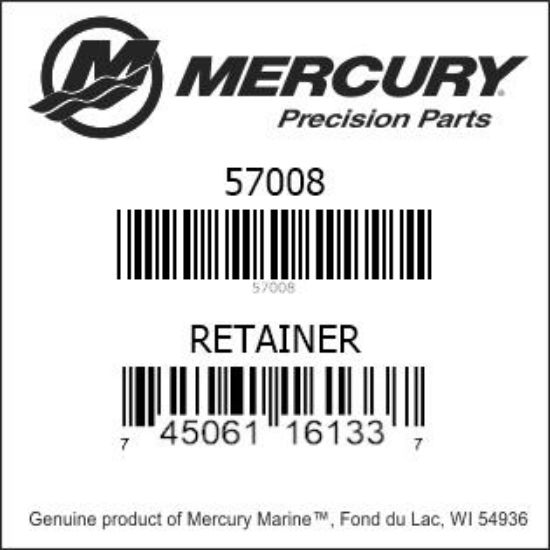 Bar codes for Mercury Marine part number 57008