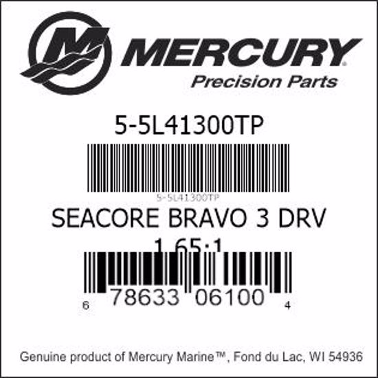 Bar codes for Mercury Marine part number 5-5L41300TP