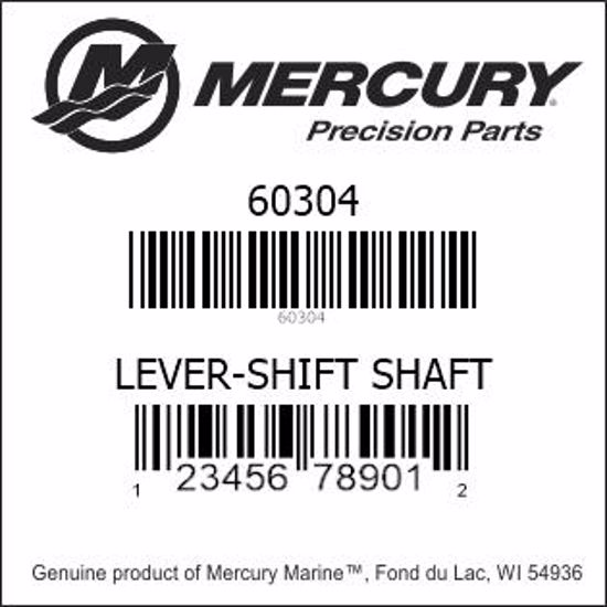 Bar codes for Mercury Marine part number 60304