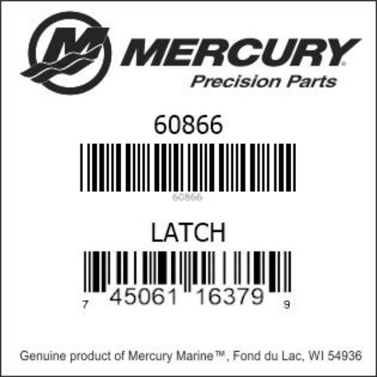 Bar codes for Mercury Marine part number 60866
